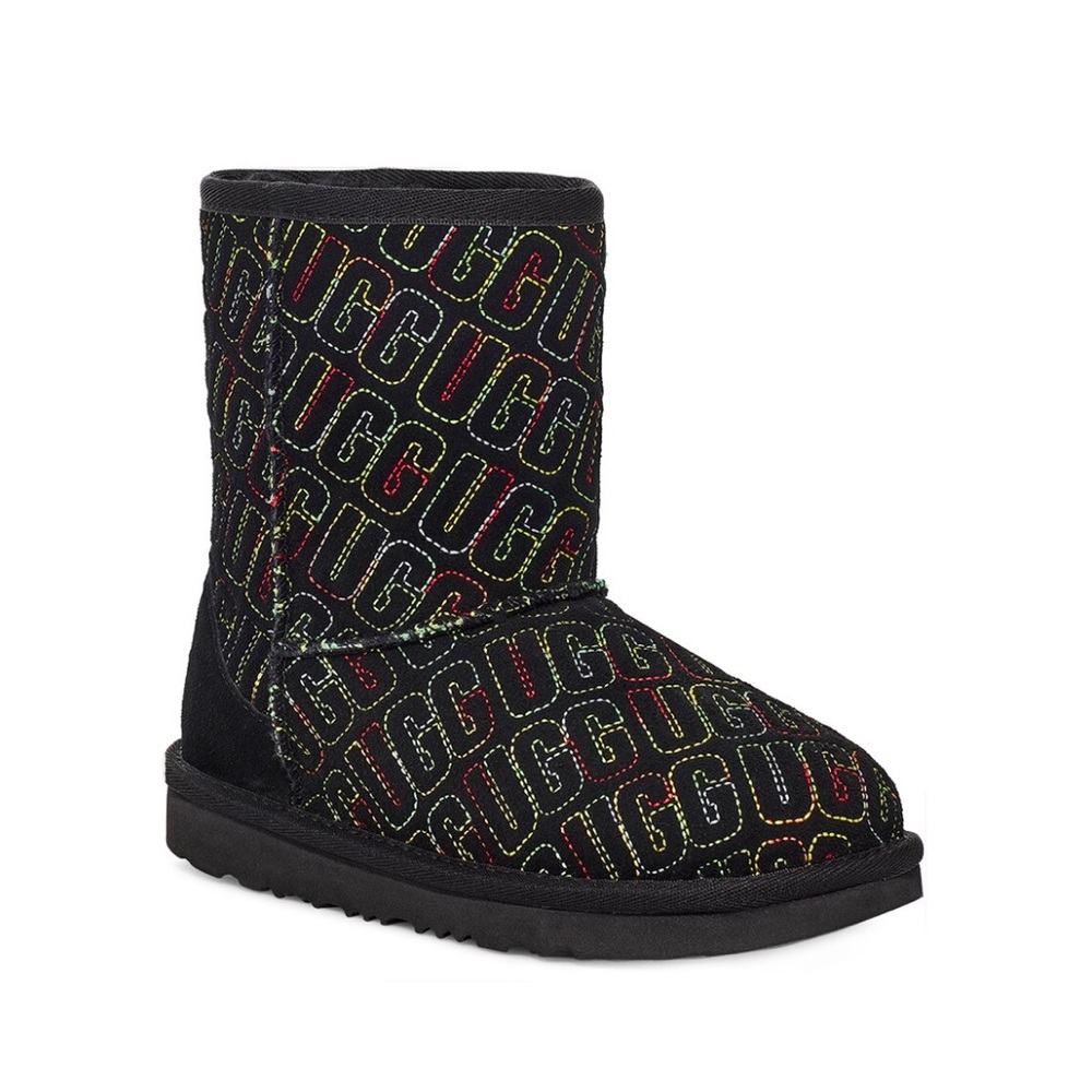 UGG Classic II Graphic Stitch Suede YOUTH Boot